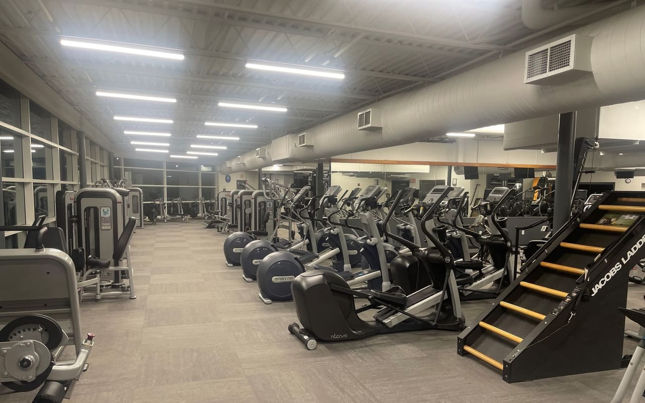 Fitness floor inside Salem Community Center