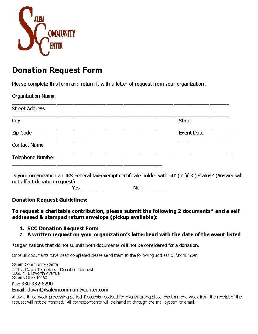 scc donation request form