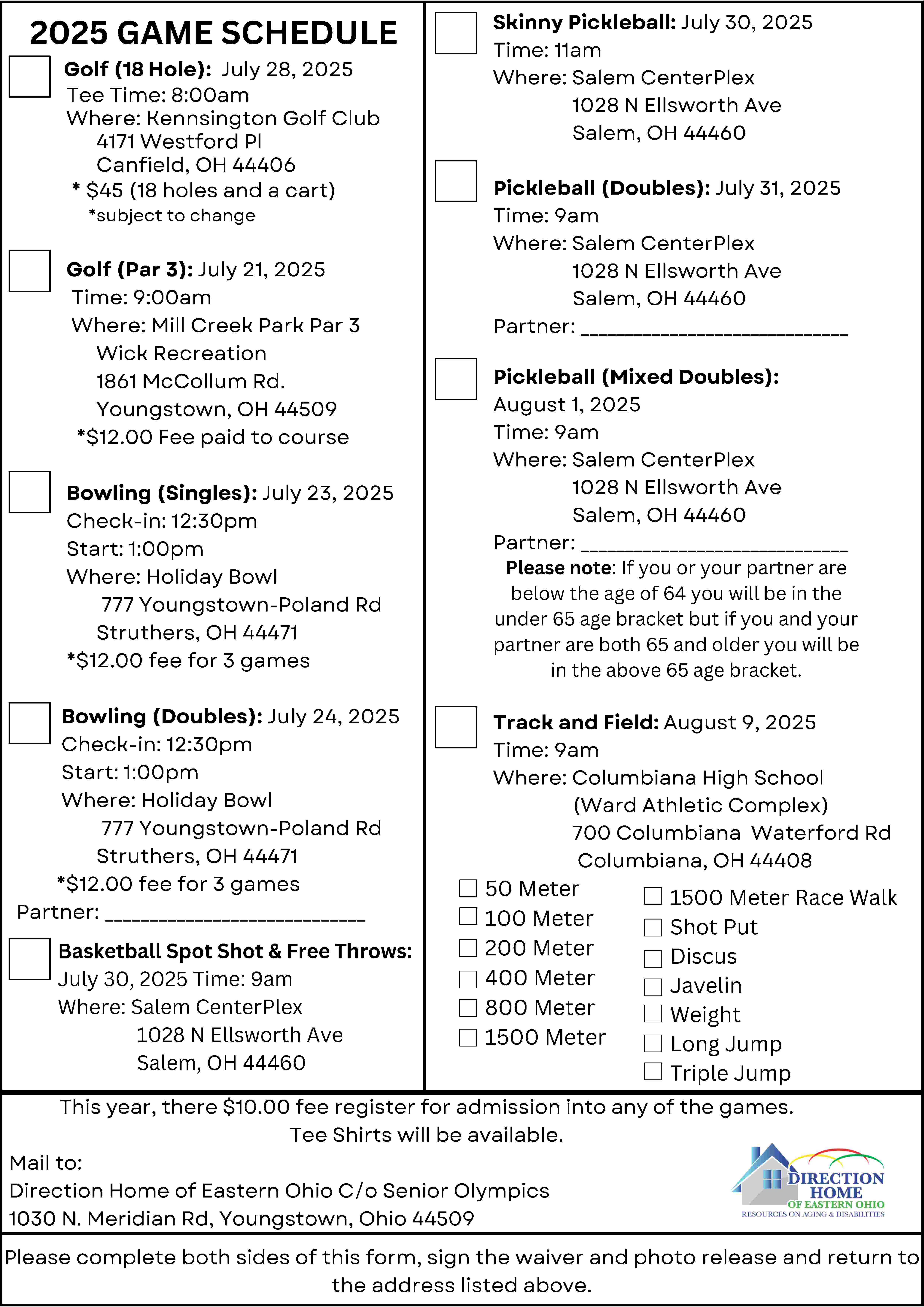 Senior Olympic games 2025 entry form 002