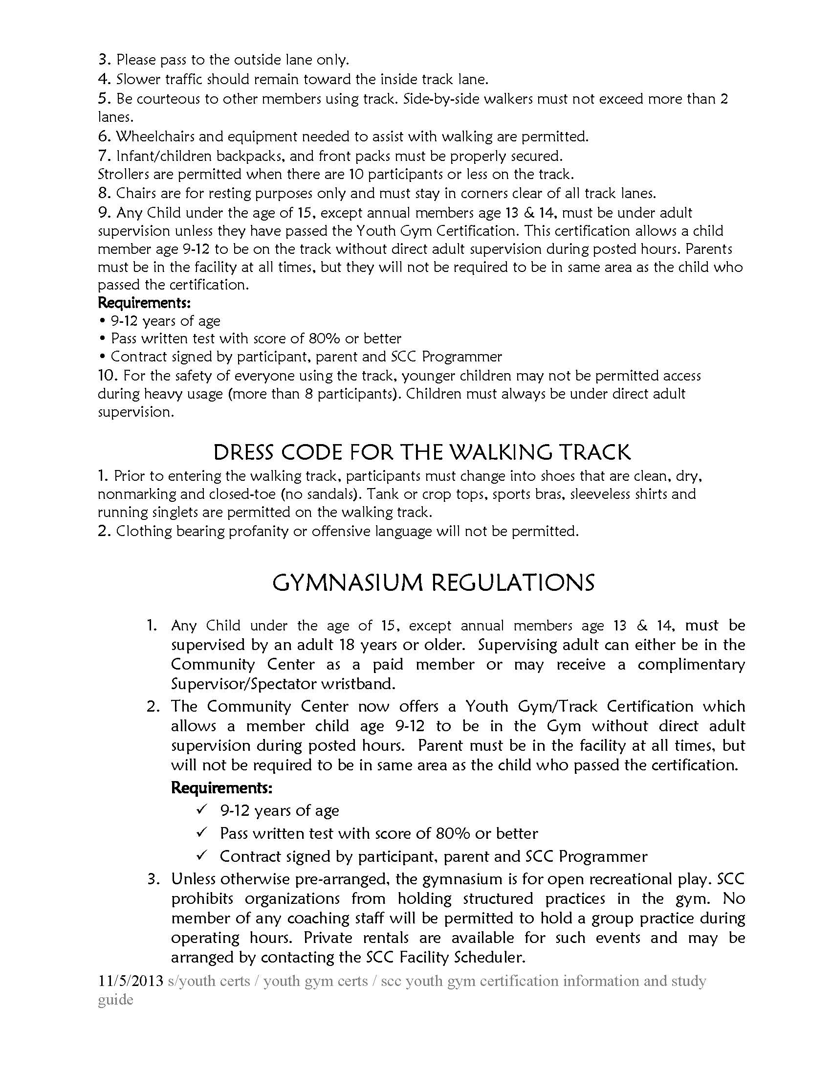 gym track certification Page 2